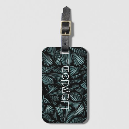 Koel Abstract gespleten glas, speciaal gepersonali Bagagelabel (Voorkant (verticaal))