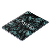 Koel Abstract gespleten glas, speciaal gepersonali Notitieboek (Linkerzijde)