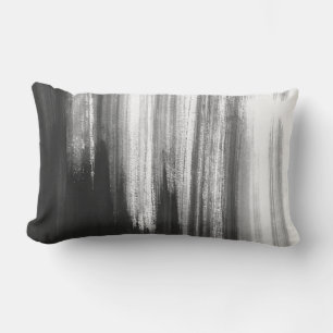 Koel abstract grijs en wit modern werpkussen kussen