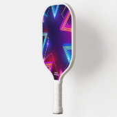 Koel Abstract Neon Design Aangepaste tekstnaam Pickleball Paddle (Links)