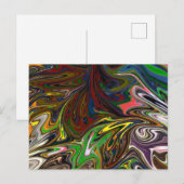 Koel abstract patroon briefkaart (Voorkant / Achterkant)