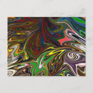 Koel abstract patroon briefkaart