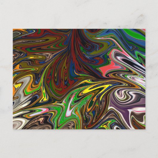 Koel abstract patroon briefkaart (Voorkant)