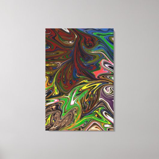 Koel abstract patroon canvas afdruk (Voorkant)