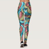 Koel Abstract patroon Leggings (Achterkant)