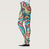 Koel Abstract patroon Leggings (Links)
