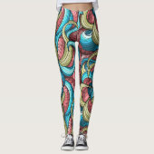 Koel Abstract patroon Leggings (Voorkant)