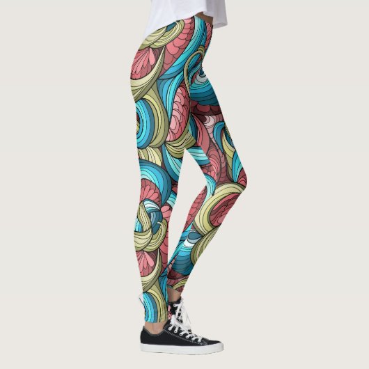 Koel Abstract patroon Leggings (Rechts)