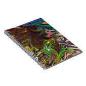 Koel abstract patroon notitieboek (Rechterzijde)