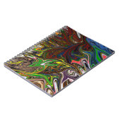 Koel abstract patroon notitieboek (Linkerzijde)