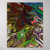 Koel abstract patroon poster (Voorkant)