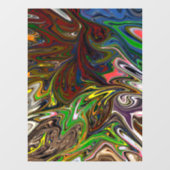 Koel abstract patroon raamsticker (Vel)