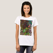 Koel abstract patroon t-shirt (Voorkant volledig)