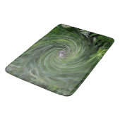 Koel Abstract Retro Chartreuse Green Floral Swirl Badmat (Gekanteld)