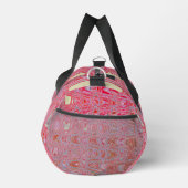 Koel Abstract Rood en Roze Retro Zigzag Golven Plunjezak (Rechts)