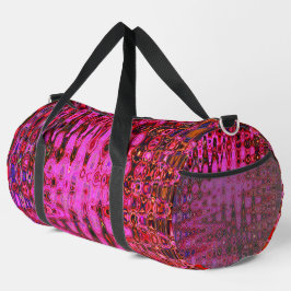 Koel Abstract Roze en Zwarte Atoom Retro Zigzags Plunjezak