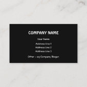 Koel Abstract Visitekaartje (Achterkant)