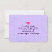 Koel Abstract Waterverf Ruimteontwerp Dank u Bedankkaart (Achterkant)