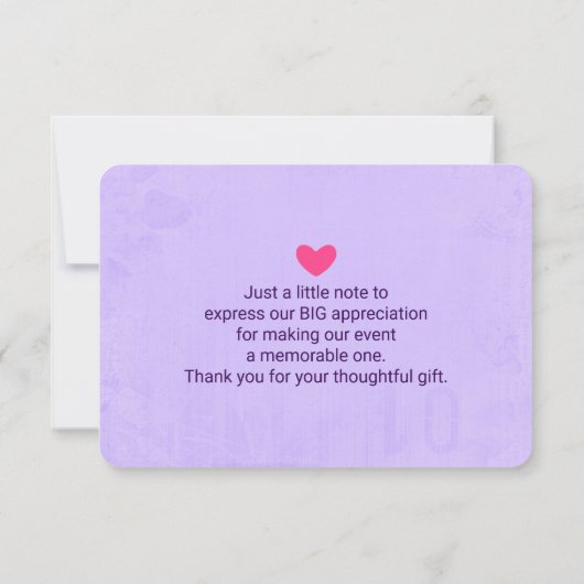 Koel Abstract Waterverf Ruimteontwerp Dank u Bedankkaart (Achterkant)