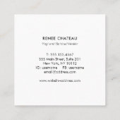 Koel Abstracte Keltische maan en sterren Vierkante Visitekaartje (Achterkant)