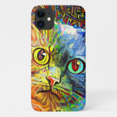 Koel Abstracte kleurrijke kattenkattenkattendeksel Case-Mate iPhone Case (Achterkant)