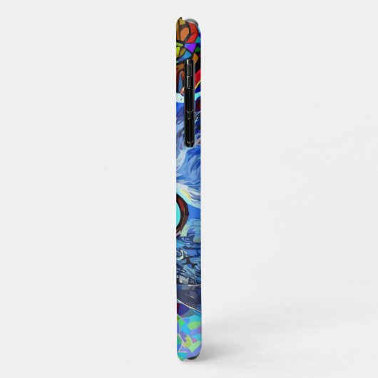 Koel Abstracte kleurrijke kattenkattenkattendeksel Case-Mate iPhone Case (Achterkant/links)