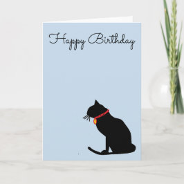 Koel Abstracte Lila kat Birthday Kaart