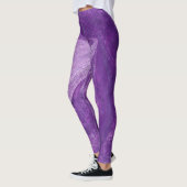 Koel Abstracte Paarse en Lavender Blends Leggings (Links)