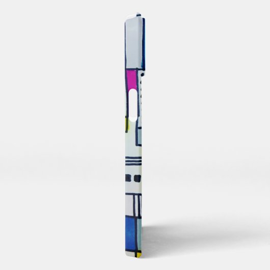 Koel Abstracte poka Dot Blokken iPhone Hoesje (Rechterkant)