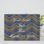 Koel Abstracte Wavy line art Thunder_Cove (Staand voorkant)
