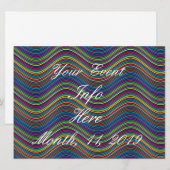 Koel Abstracte Wavy line art Thunder_Cove (Voorkant / Achterkant)