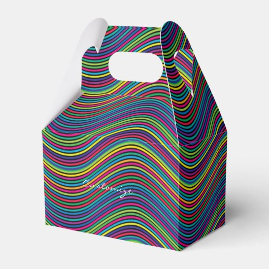 Koel Abstracte Wavy line art Thunder_Cove Bedankdoosjes (Voorkant Zijde)