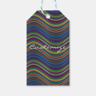 Koel Abstracte Wavy line art Thunder_Cove Cadeaulabel