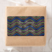 Koel Abstracte Wavy line art Thunder_Cove Etiket (Insitu)