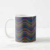 Koel Abstracte Wavy line art Thunder_Cove Koffiemok (Links)