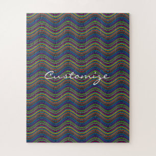 Koel Abstracte Wavy line art Thunder_Cove Legpuzzel