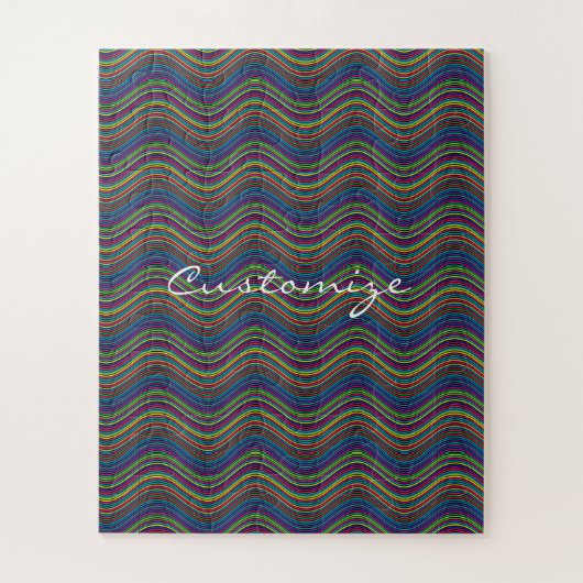 Koel Abstracte Wavy line art Thunder_Cove Legpuzzel (Verticaal)