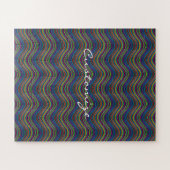 Koel Abstracte Wavy line art Thunder_Cove Legpuzzel (Horizontaal)