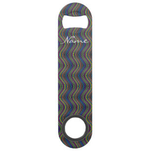 Koel Abstracte Wavy line art Thunder_Cove Speed Flessenopener