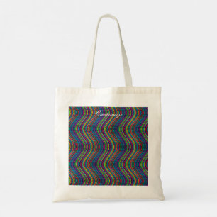 Koel Abstracte Wavy Line art Thunder_Cove Tote Bag