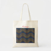 Koel Abstracte Wavy line art Thunder_Cove Tote Bag (Voorkant)