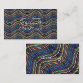 Koel Abstracte Wavy line art Thunder_Cove Visitekaartje (Voorkant / Achterkant)