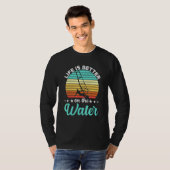 Koel actiekwindsurfer Stunt geboren in wind T-shirt (Voorkant volledig)