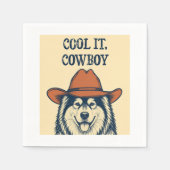 "Koel af, Cowboy" Servet (Voorkant)
