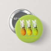 Koel af met ananas ronde button 5,7 cm (Voorkant /achterkant)