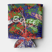 "Koel af met Belize!" patriottisch Blikjeskoeler (Voorkant)