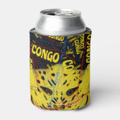 "Koel af met de Democratische Republiek Congo!" Blikjeskoeler (Blikje Voorkant)