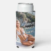 KOEL AF! 🥤 Tekst of Afbeelding Hoge Blikje Koeler (Seltzer Voorkant)