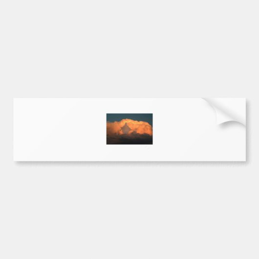 Koel Afbeelding van Jezus op wolken Bumpersticker (Voorkant)