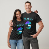 Koel Alaska Polar Beer met Aurora sneeuwlandschap T-shirt (Unisex)